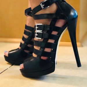 Michael Kors Black Platform Heels